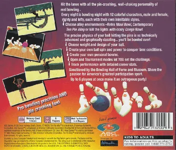 Ten Pin Alley (US) box cover back